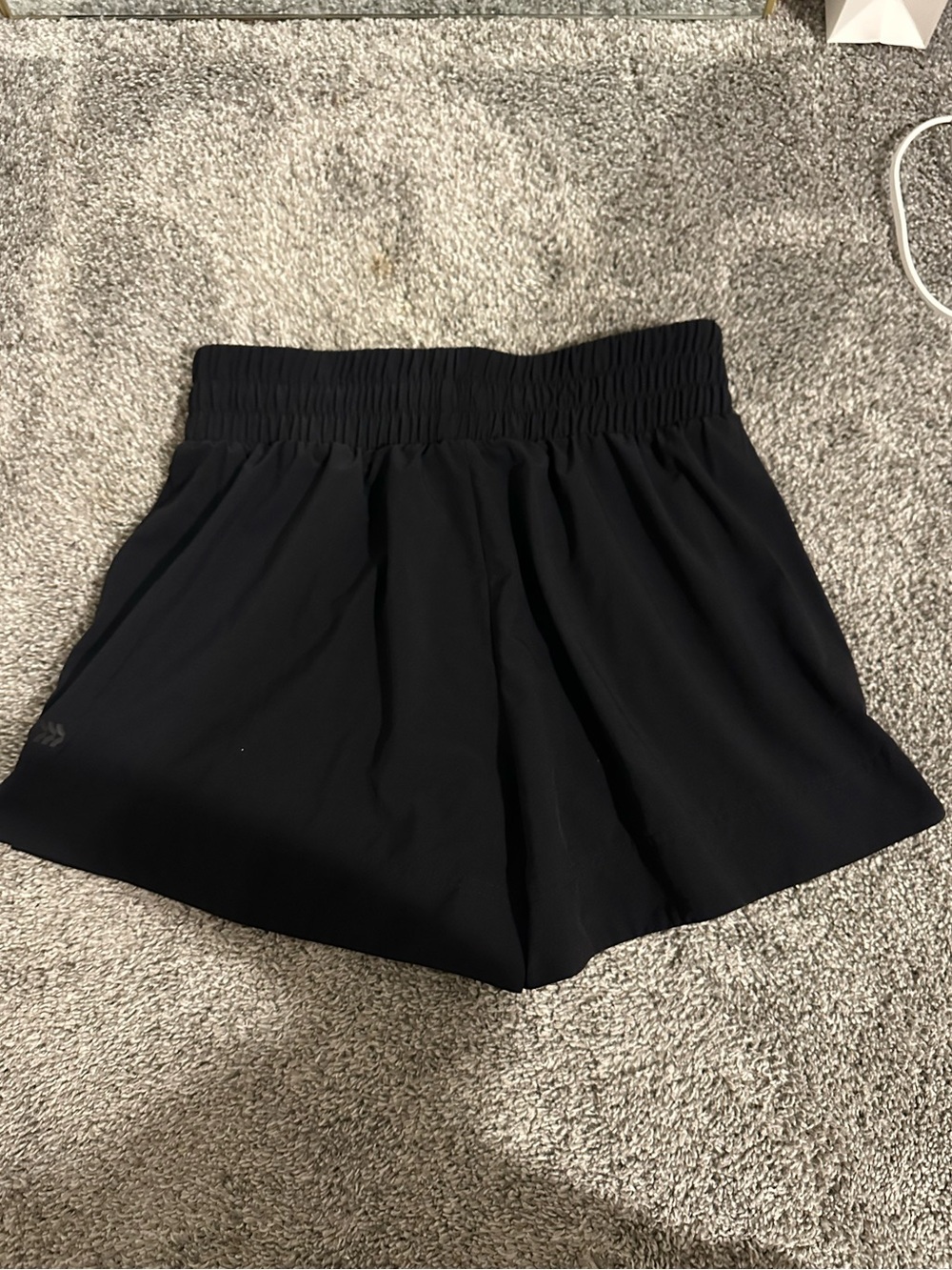 all in motion Black Athletic Elastic-Waist Shorts